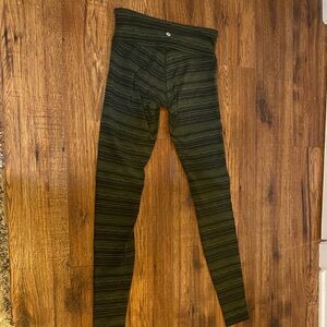 Striped Green lululemon Leggings